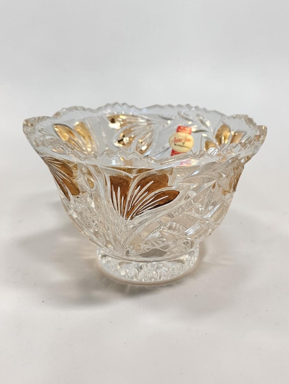 Vintage "Anna Hutte Bleikristall" 24% Lead Crystal Bowl